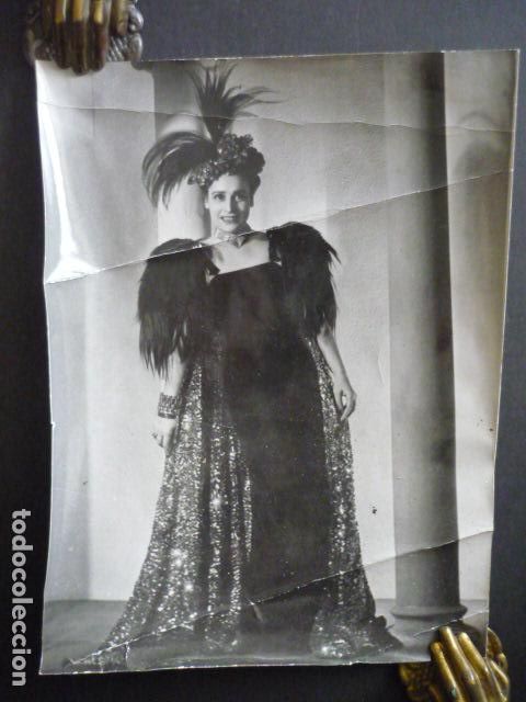 Antique Photography: CELIA GAMEZ ACTRIZ VEDETTE BAILARINA ANTIGUA FOTOGRAFIA 18 X 24 CM