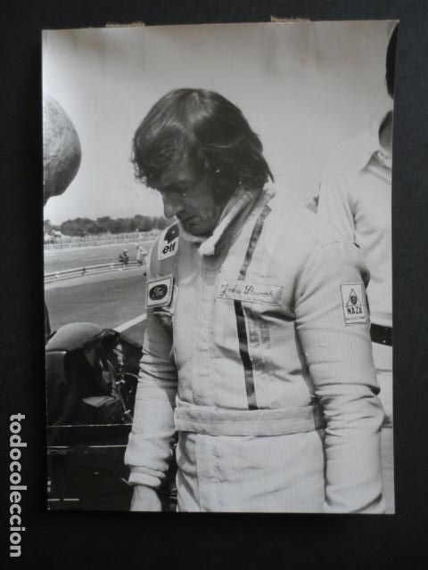 Fotograf&iacute;a antigua: JACKIE STEWART CORREDOR FORMULA 1 AUTOMOVILISMO ANTIGUA FOTOGRAFIA 18 X 13 CM