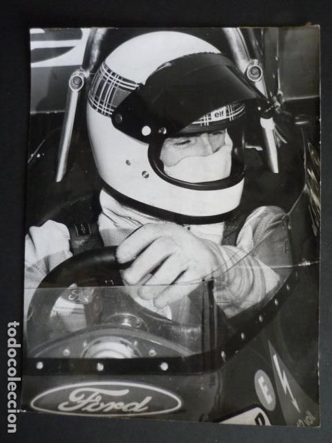Fotograf&iacute;a antigua: JACKIE STEWART CORREDOR FORMULA 1 AUTOMOVILISMO ANTIGUA FOTOGRAFIA 18 X 24 CM