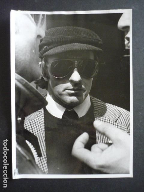 Fotograf&iacute;a antigua: JACKIE STEWART CORREDOR FORMULA 1 AUTOMOVILISMO ANTIGUA FOTOGRAFIA 18 X 13 CM