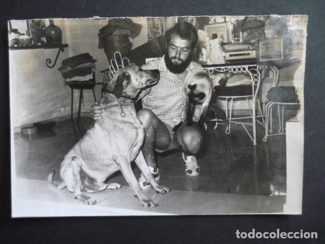 Fotograf&iacute;a antigua: MALAGA PERRO DE A. MATHILDE HEIL ANTIGUA FOTOGRAFIA 12 X 18 CM