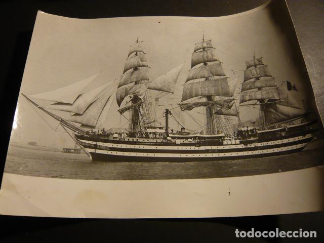 Fotograf&iacute;a antigua: AMERICO VESPUCCI BUQUE ESCUELA MARINA MILITAR ITALIA ANTIGUA FOTOGRAFIA 18 X 24 CM