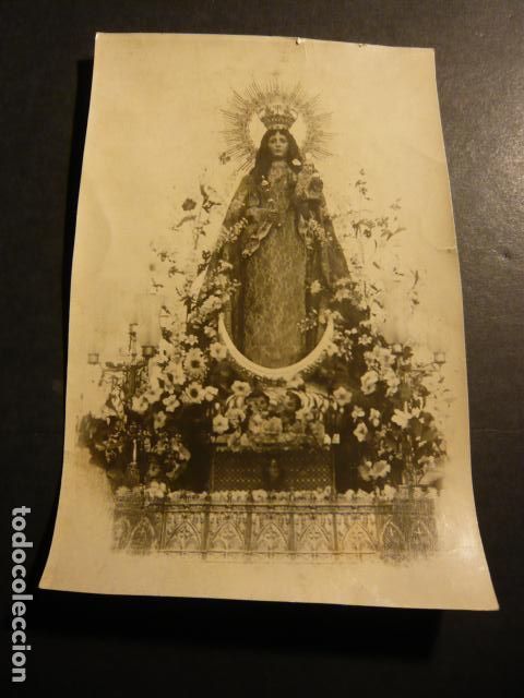 Alte Fotografie: PUERTOLLANO CIUDAD REAL NUESTRA SE&Ntilde;ORA DE GRACIA ANTIGUA FOTOGRAFIA 9,5 X 14,5 CM