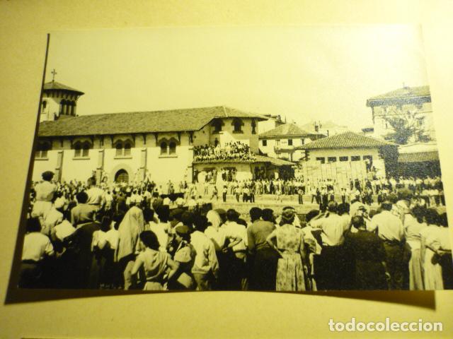Fotografia antica: FUENTERRABIA GUIPUZCOA FIESTAS ANTIGUA FOTOGRAFIA ORIGINAL 17 X 11,5 CM