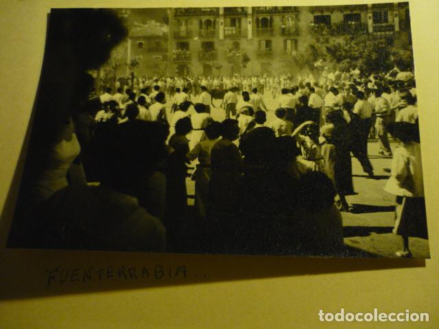 Fotografia antica: FUENTERRABIA GUIPUZCOA FIESTAS ANTIGUA FOTOGRAFIA ORIGINAL 17,5 X 11,5 CM