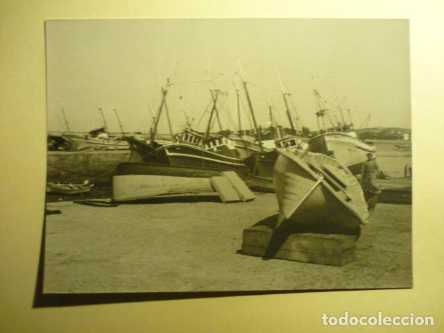 Antique Photography: FUENTERRABIA GUIPUZCOA PUERTO ANTIGUA FOTOGRAFIA ORIGINAL 17 X 23 CM