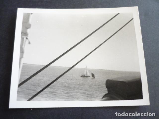 Antique Photography: ARMADA MARINA ESPA&Ntilde;OLA BUQUE ESCUELA GALATEA ANTIGUA FOTOGRAFIA 7 X 8,5 CM