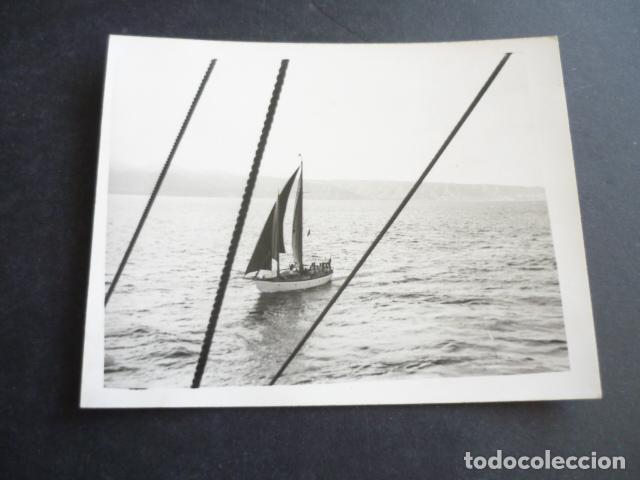 Antique Photography: ARMADA MARINA ESPA&Ntilde;OLA BUQUE ESCUELA GALATEA ANTIGUA FOTOGRAFIA 7 X 8,5 CM