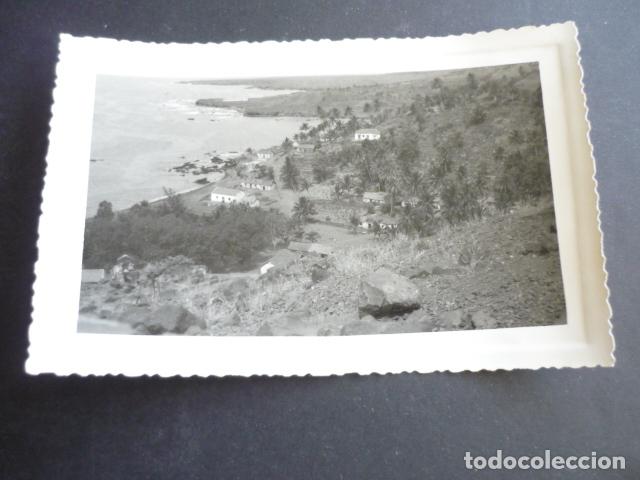 Antique Photography: PRAIA CABO VERDE ARMADA MARINA ESPA&Ntilde;OLA BUQUE ESCUELA GALATEA ANTIGUA FOTOGRAFIA 7,5 X 11,5 CM