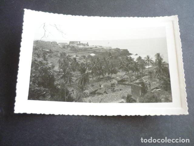 Antique Photography: PRAIA CABO VERDE ARMADA MARINA ESPA&Ntilde;OLA BUQUE ESCUELA GALATEA ANTIGUA FOTOGRAFIA 7,5 X 11,5 CM