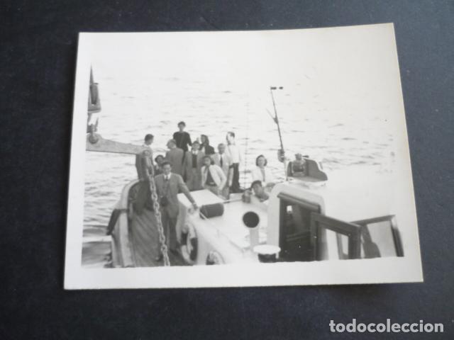 Antique Photography: ARMADA MARINA ESPA&Ntilde;OLA BUQUE ESCUELA GALATEA ANTIGUA FOTOGRAFIA 8,5 X 7 CM