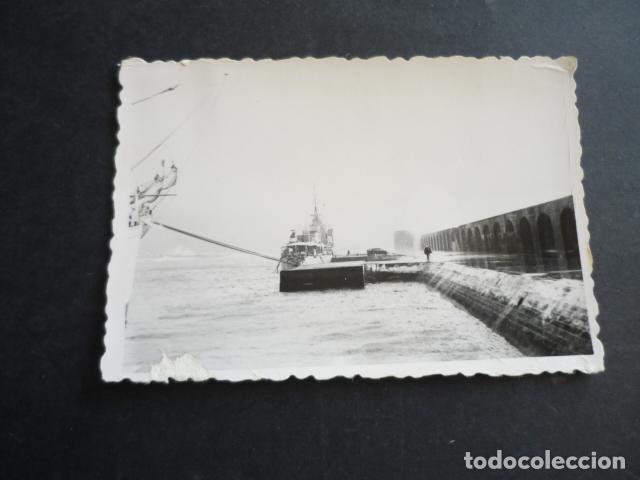 Antique Photography: ARMADA MARINA ESPA&Ntilde;OLA BUQUE ESCUELA GALATEA ANTIGUA FOTOGRAFIA 8 X 7 CM