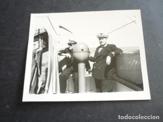 Antique Photography: ARMADA MARINA ESPA&Ntilde;OLA BUQUE ESCUELA GALATEA ANTIGUA FOTOGRAFIA 8 X 7,5 CM