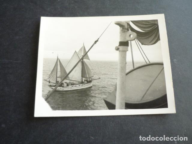 Antique Photography: ARMADA MARINA ESPA&Ntilde;OLA BUQUE ESCUELA GALATEA ANTIGUA FOTOGRAFIA 8 X 9 CM