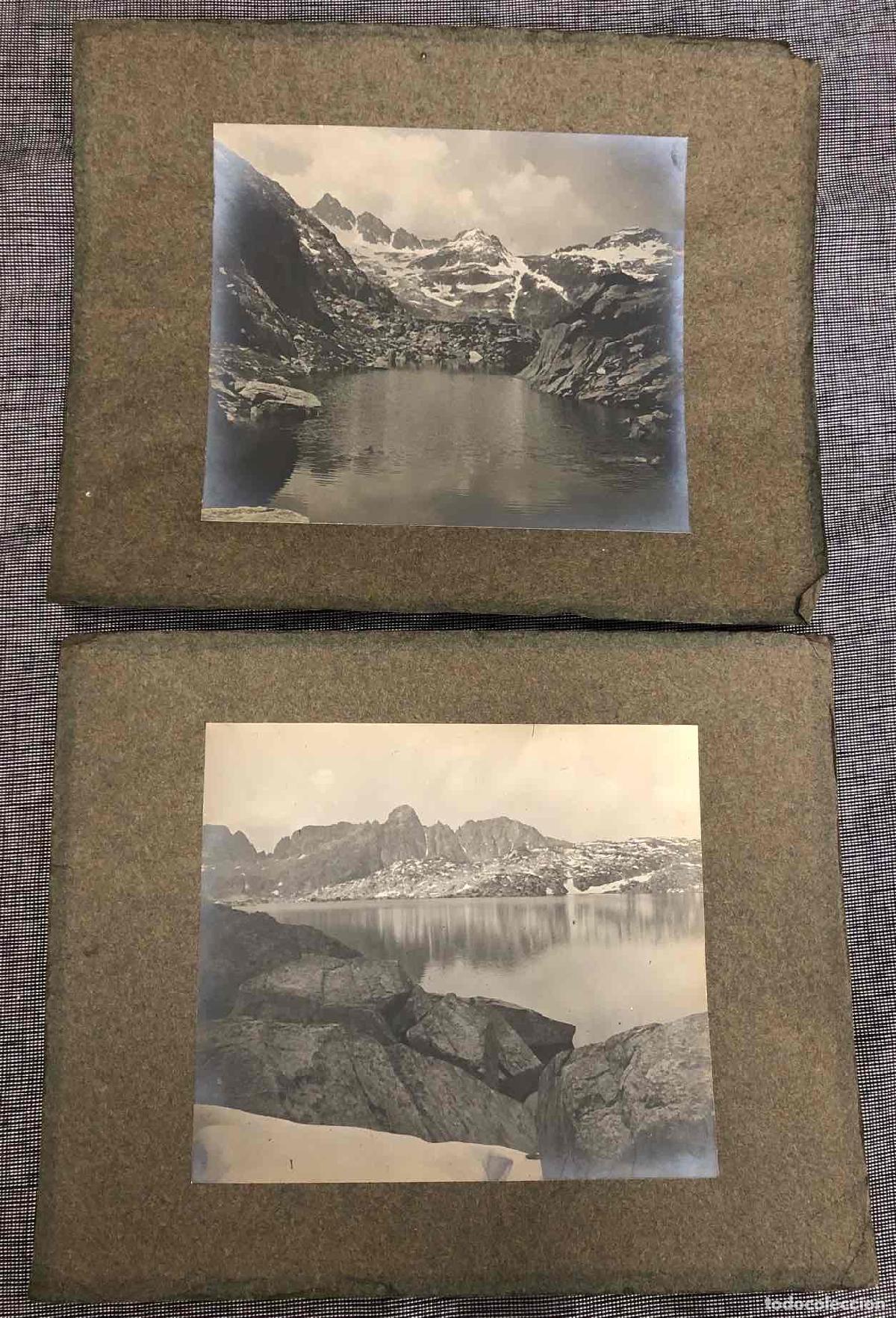 Antique Photography: LOTE 2 FOTOGRAFIAS GELATINOBROMURO PAISAJES NEVADOS. C.1900