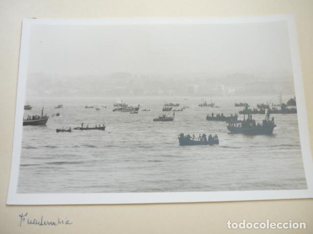 Fotografia antica: FUENTERRABIA GUIPUZCOA REGATAS ANTIGUA FOTOGRAFIA 12 X 18 CM