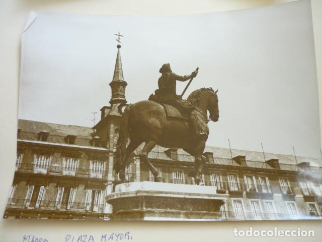 Fotograf&iacute;a antigua: MADRID PLAZA MAYOR ANTIGUA FOTOGRAFIA 12 X 18 CM