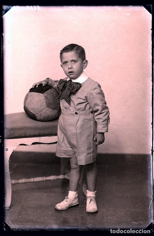 Fotografia antica: LOTE 2 NEGATIVOS DE CRISTAL NI&Ntilde;OS JUEGO FORMATO 10 X 15 CM.