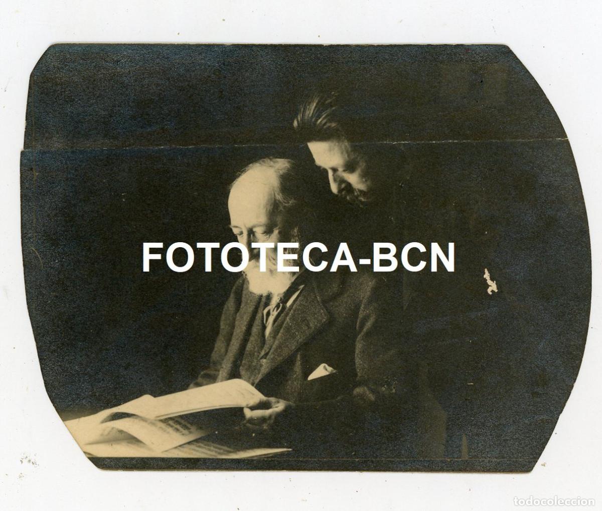 Fotograf&iacute;a antigua: FOTO ENRIC GRANADOS CAMILLE SAINT-SAENS ESCRITA REVERSO POSIBLEMENTE POR NATALIA GRANADOS A&Ntilde;O 1918