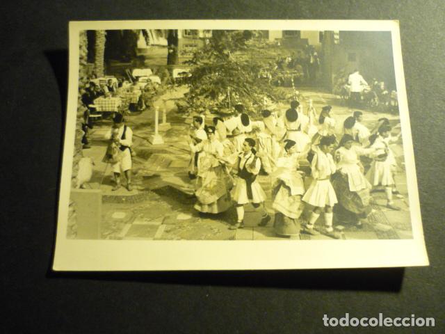 Antique Photography: LAS PALMAS DE GRAN CANARIA BAILE EN EL PUEBLO CANARIO ANTIGUA FOTOGRAFIA 8,5 X 11,5 CM
