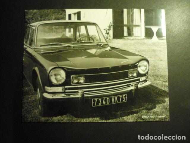 Antique Photography: AUTOMOVIL SIMCA 1501 ANTIGUA FOTOGRAFIA ORIGINAL 18 X 24 CM