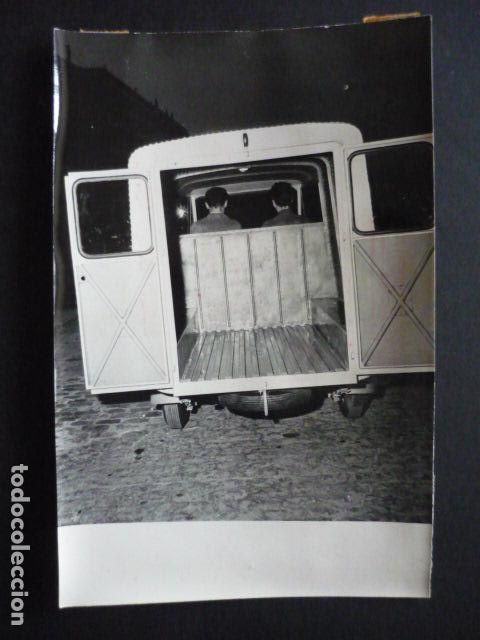 Antique Photography: FURGONETA INTERIOR AUTOMOVILISMO ANTIGUA FOTOGRAFIA 12 X 17 CM