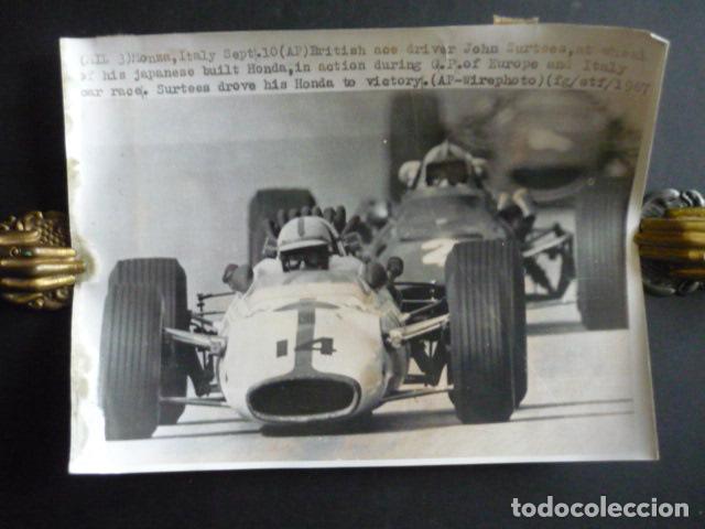 Antique Photography: JOHN SURTEES AUTOMOVILISTA AUTOMOVILISMO ANTIGUA FOTOGRAFIA 18 X 24 CM