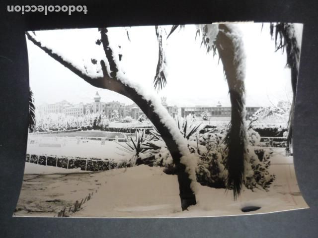 Antique Photography: BARCELONA NEVADA ANTIGUA FOTOGRAFIA 18 X 12 CM