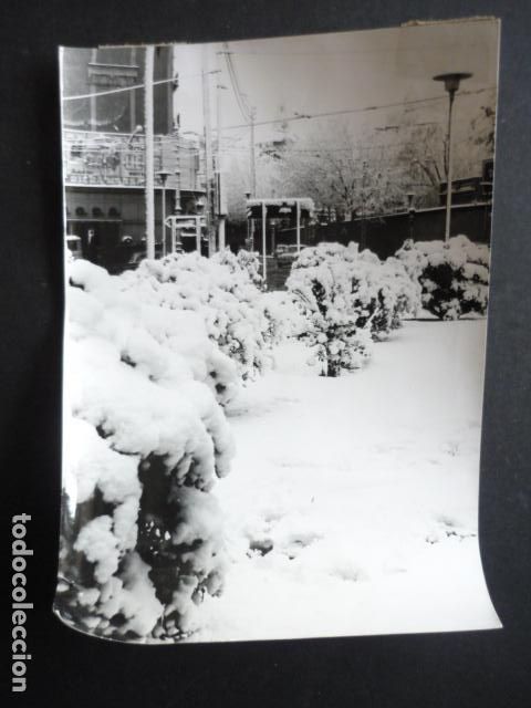 Photographie ancienne: BARCELONA NEVADA ANTIGUA FOTOGRAFIA 18 X 12 CM