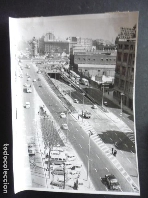 Fotografia antica: BARCELONA PLAZA ESPA&Ntilde;A ANTIGUA FOTOGRAFIA 18 X 12 CM