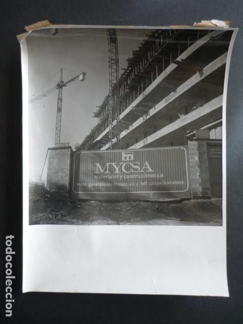 Alte Fotografie: BARCELONA CONSTRUCCIONES MYCSA ANTIGUA FOTOGRAFIA 24 X 18 CM