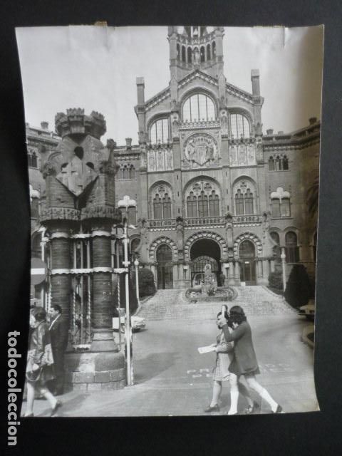 Alte Fotografie: BARCELONA HOSPITAL SANT PAU ANTIGUA FOTOGRAFIA 24 X 18 CM