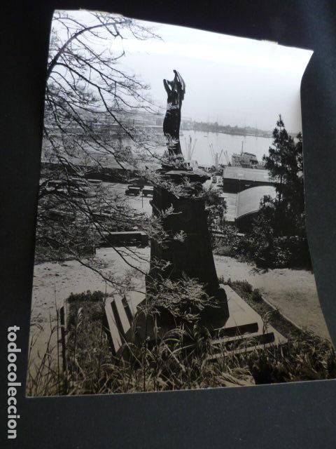 Alte Fotografie: BARCELONA MONUMENTO HEROES DEL PLUS ULTRA ANTIGUA FOTOGRAFIA 24 X 18 CM