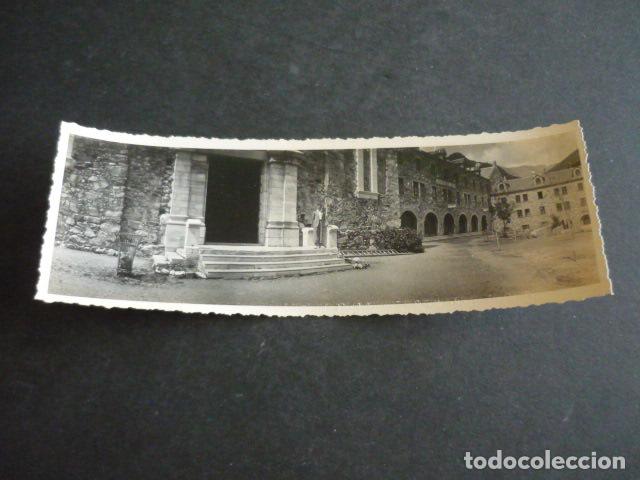 Antique Photography: NURIA GERONA CASA DE SANT JUST&Iacute; VISTA PANORAMICA HACIA 1920 ANTIGUA FOTOGRAFIA 6 X 18 CM