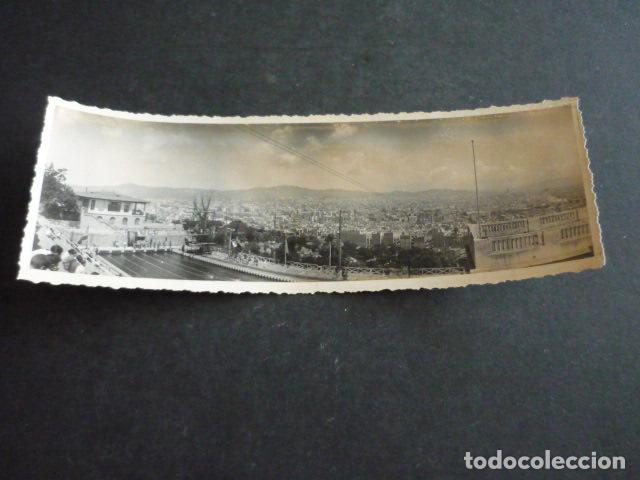 Antique Photography: BARCELONA VISTA PANORAMICA 1920 ANTIGUA FOTOGRAFIA 6 X 18 CM