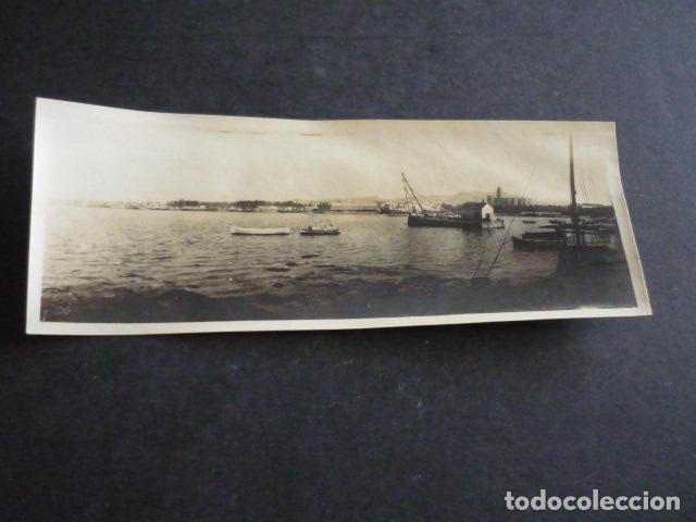 Antique Photography: MALAGA VISTA PANORAMICA HACIA 1920 ANTIGUA FOTOGRAFIA 6 X 18 CM