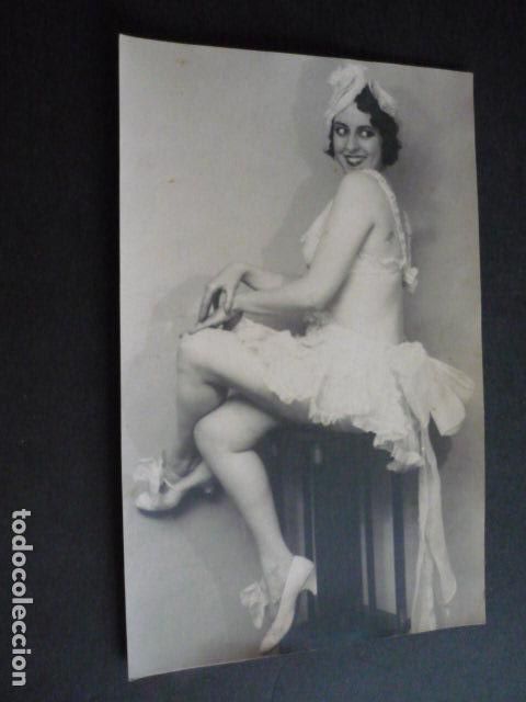 Fotograf&iacute;a antigua: ACTRIZ DE REVISTA TEATRAL ANTIGUA FOTOGRAFIA 14,5 X 23 CM