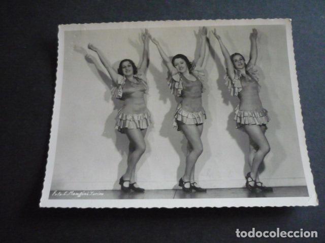 Antique Photography: BAILARINAS REVISTA CABARET ITALIA TURIN TORINI MANCINI FOTOGRAFO ANTIGUA FOTOGRAFIA 17 X 13 CM