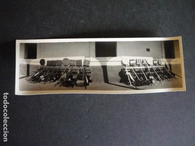 Fotografia antica: BARCELONA CUARTEL REGIMIENTO INFANTERIA ALCANTARA A&Ntilde;OS 20 ANTIGUA FOTOGRAFIA 6 X 18 CM