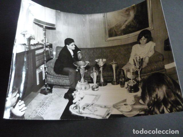 Antique Photography: HERMANOS SERRA ESQUIADORES ANTIGUA FOTOGRAFIA ORIGINAL 18 X 24 CM