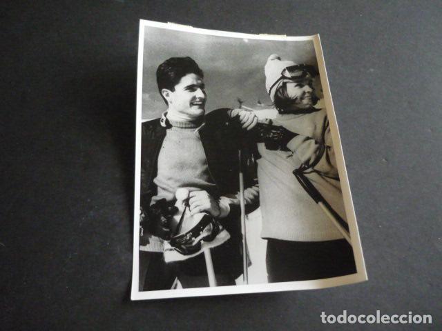 Antique Photography: HERMANOS SERRA ESQUIADORES ANTIGUA FOTOGRAFIA ORIGINAL 18 X 13 CM