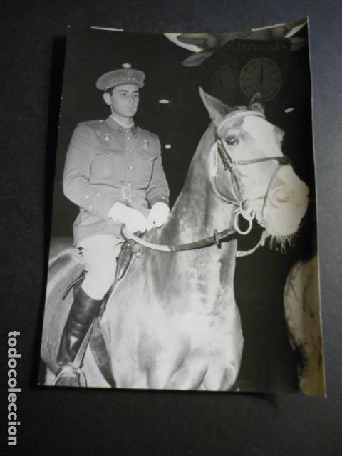 Fotograf&iacute;a antigua: ENRIQUE MARTINEZ VALLEJO JINETE HIPICA ANTIGUA FOTOGRAFIA ORIGINAL 18 X 12 CM