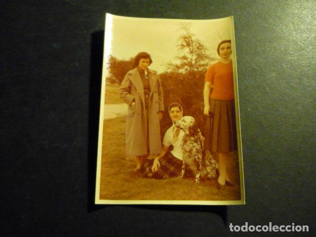 Antique Photography: MUJERES CON PERRO ANTIGUA FOTOGRAFIA A&Ntilde;OS 50 7 X 10 CM