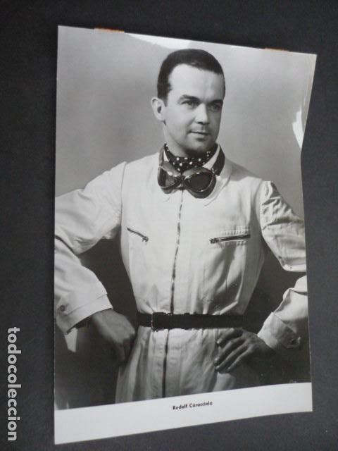Antique Photography: RUDOLF CARACCIOLA CORREDOR AUTOMOVILISMO ANTIGUA FOTOGRAFIA ORIGINAL 15 X 22 CM