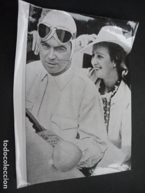 Antique Photography: RUDOLF CARACCIOLA CORREDOR AUTOMOVILISMO ANTIGUA FOTOGRAFIA ORIGINAL 18 X 24 CM