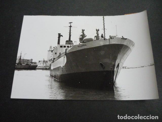 Fotograf&iacute;a antigua: ARRECIFE LANZAROTE BARCO VILLAFRIA ANTIGUA FOTOGRAFIA ORIGINAL 18 X 13 CM