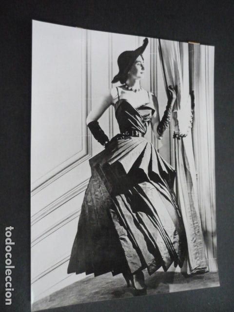 Antique Photography: CHRISTIAN DIOR DISE&Ntilde;O DE MODAS MODELO ANTIGUA FOTOGRAFIA 18 X 24 CM