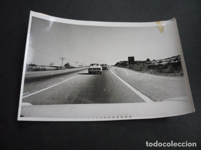 Antique Photography: CIRCULACION EN CARRETERA ANTIGUA FOTOGRAFIA 12 X 17 CM