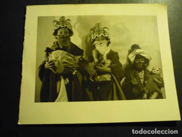 Antique Photography: NI&Ntilde;OS DISFRAZADOS DE REYES MAGOS 1955 ANTIGUA FOTOGRAFIA 15 X 12 CM
