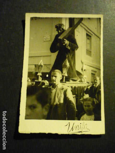 Antique Photography: PROCESION SEMANA SANTA A IDENTIFICAR UNIFA FOTOGRAFO ANTIGUA FOTOGRAFIA 6 X 9 CM